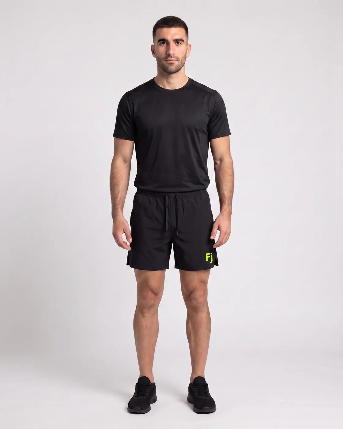 Forjium 5-inch shorts in a studio photograph