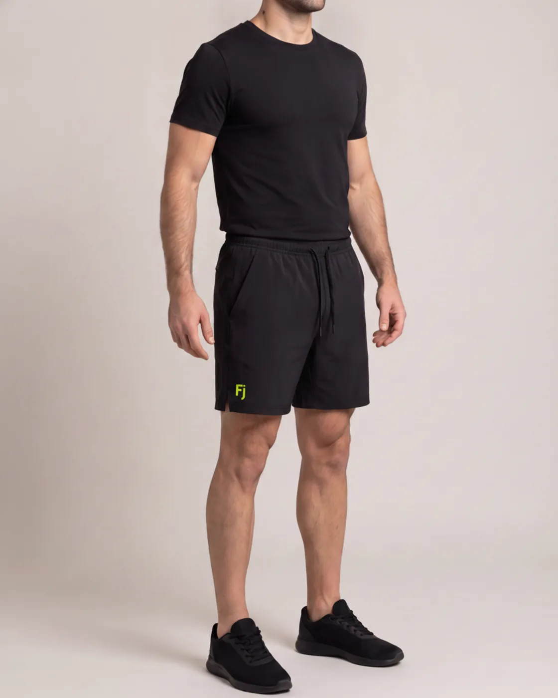 Forjium 7-inch shorts in a studio photograph