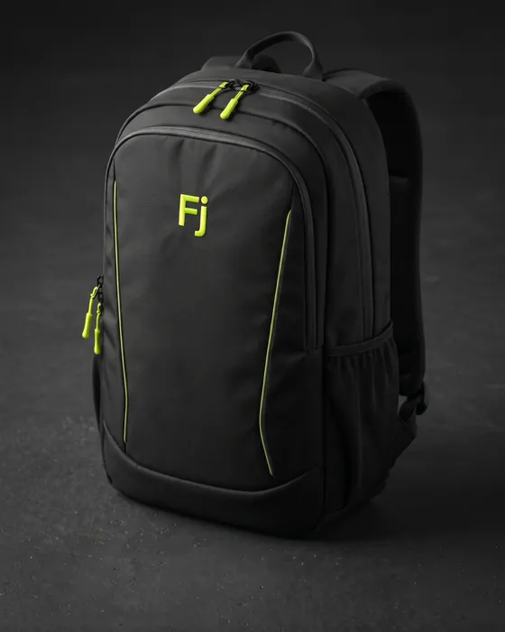 Mochila de 25 litros Forjium sobre fondo de estudio