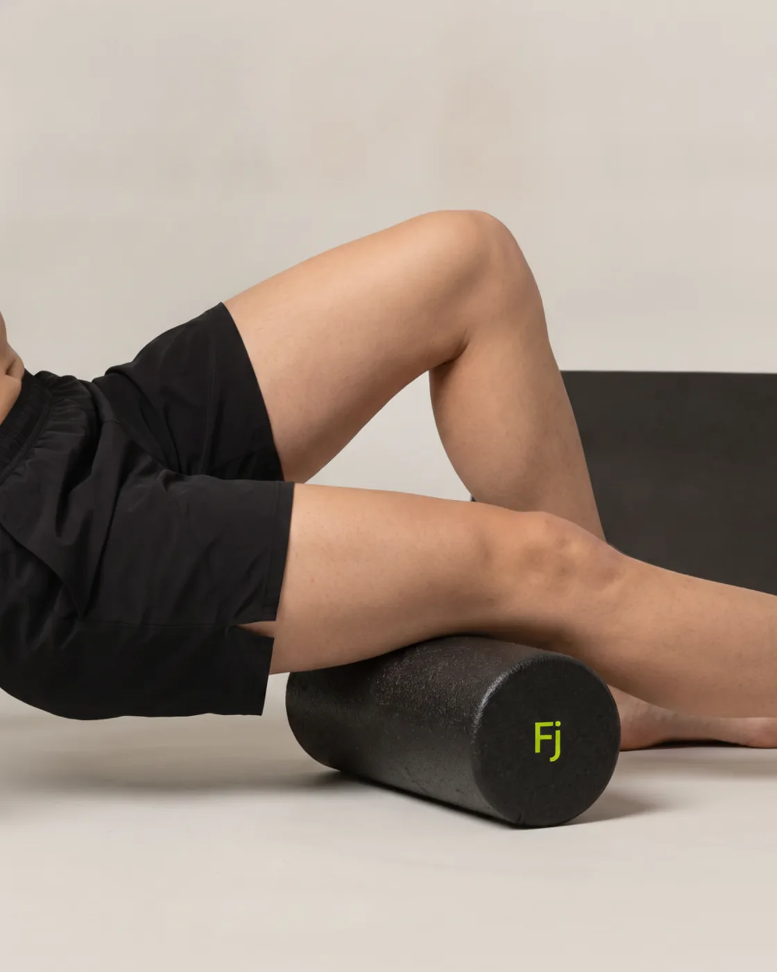 Forjium foam roller in a studio photograph