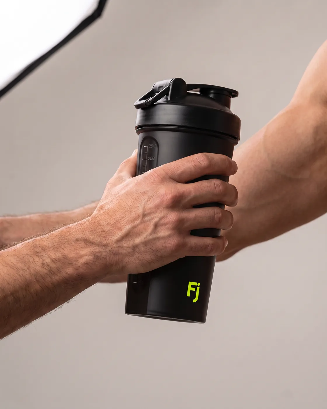 Forjium shaker in a studio photograph