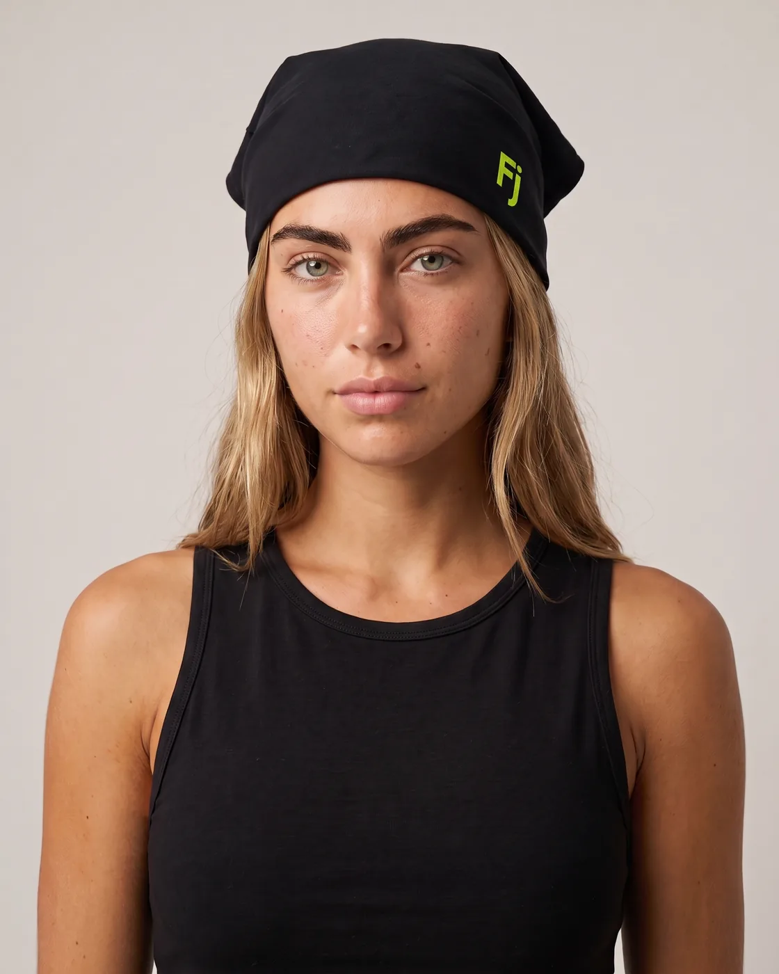 Forjium bandana in a studio photograph